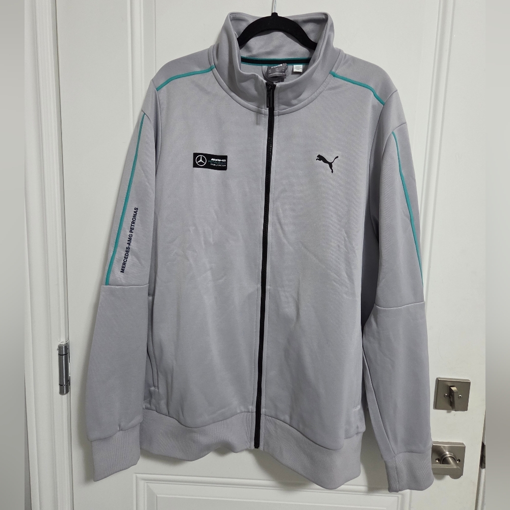 NWT - Puma Mercedes AMG F1 Men's Track Jacket - Size XXL